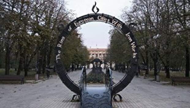 Парк кованых фигур в Донецке. Архивное фото