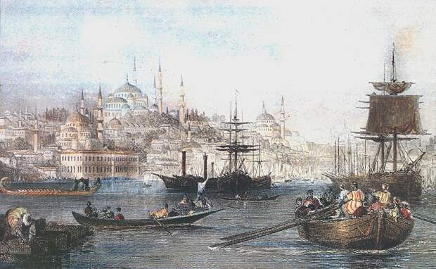 Виды Босфора. Картина Томаса Аллома Источник: historicaldis.ru - Крымская «игра престолов»: ханы и запорожцы | Военно-исторический портал Warspot.ru