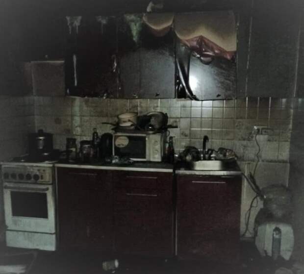 Пенсионер и его собака погибли во время пожара в Калининском районе