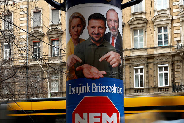 Появление Зеленского на избирательных плакатах в Венгрии объяснили