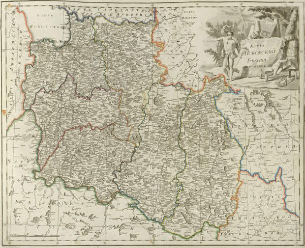 07. Карта Псковской губернии