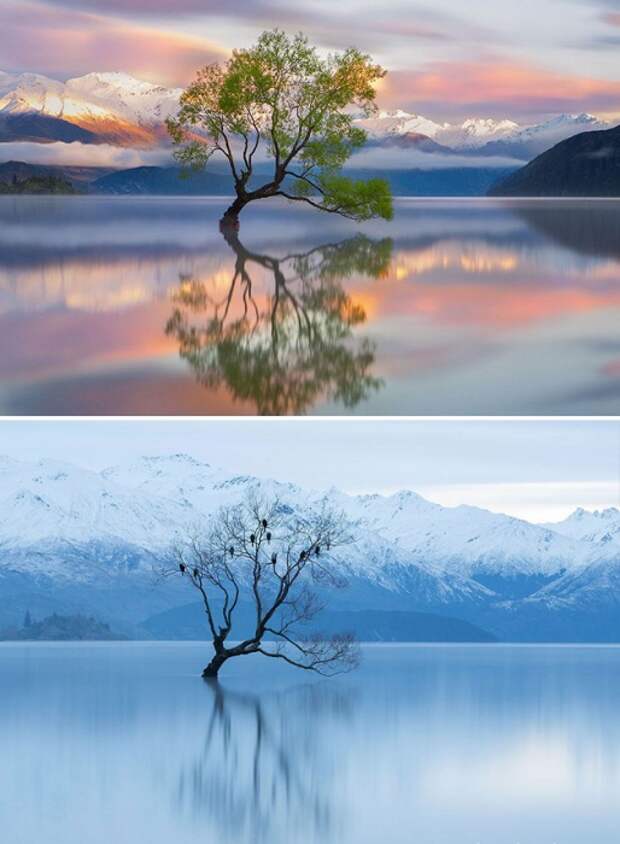 Четвертое по величине озеро Новой Зеландии, на берегу которого стоит одноименный городок.