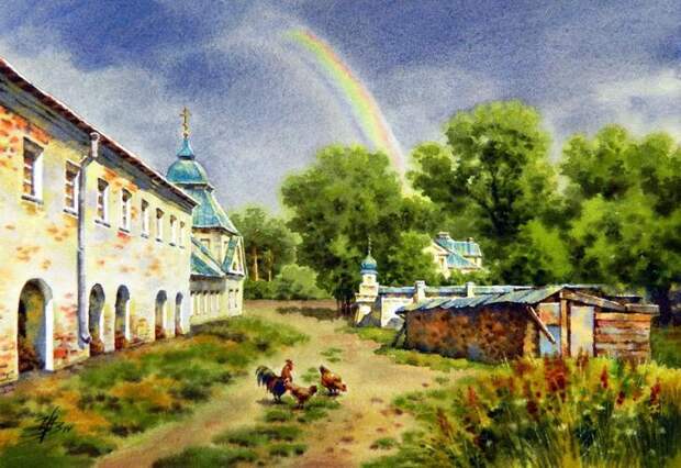 Акварели старинных русских городов Ольги Ивлевой