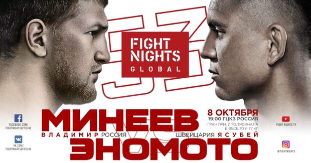 Бинго Бум будет партнёром Fight Nights Global 53 Weekend