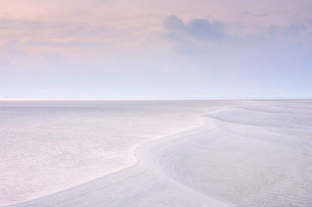 Песчаные формы при отливе в Западном Сассексе, Англия