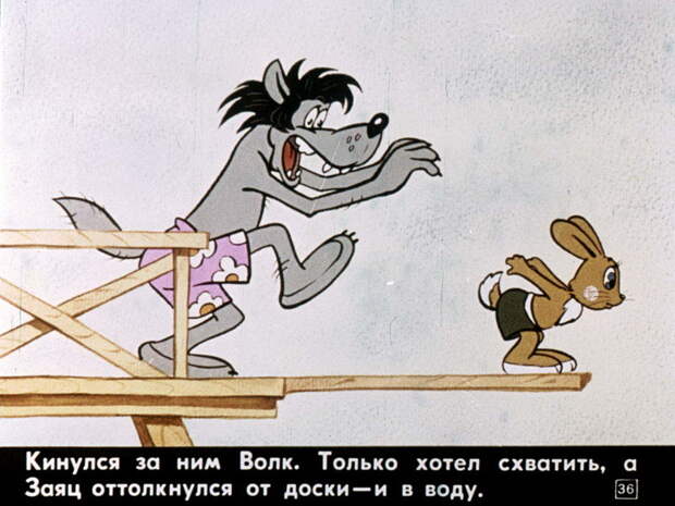 Комикс советского детства - диафильм "Ну, погоди!"   СССР, история, факты, юмор