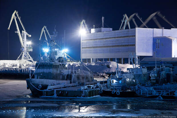 Заполярье. Суровый Мурманск.