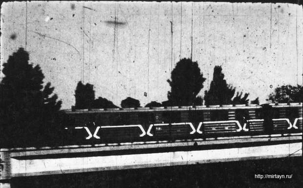 НЛО на кадрах киносъёмки метрополитена в Ташкенте в 1991 году