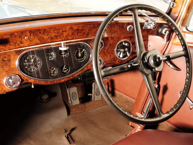 Старый голубой Rolls-Royce Phantom II 40/50 HP Continental Saloon by Barker '1934