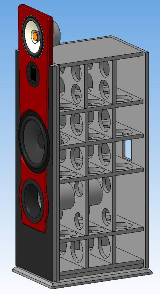 Производство колонок. 3-Х полосная АС (SCANSPEAK 25w/8565-01 + Mundorf amt19cm1.1-с + Tang Band w6-1916. Корпус для домашней акустики. Короб для домашней акустики. Корпус для трехполосной колонки.