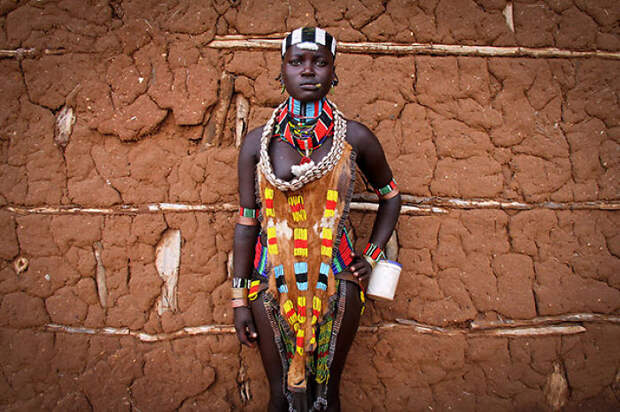 Hamar Woman In Traditional Dress