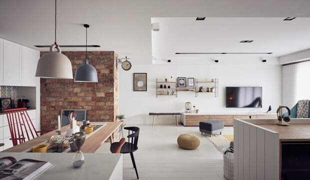 Дизайн интерьера маленькой квартиры в светлых тонах