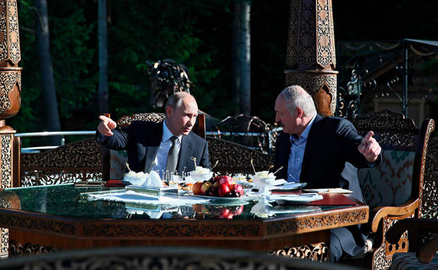 Владимир Путин и Александр Лукашенко