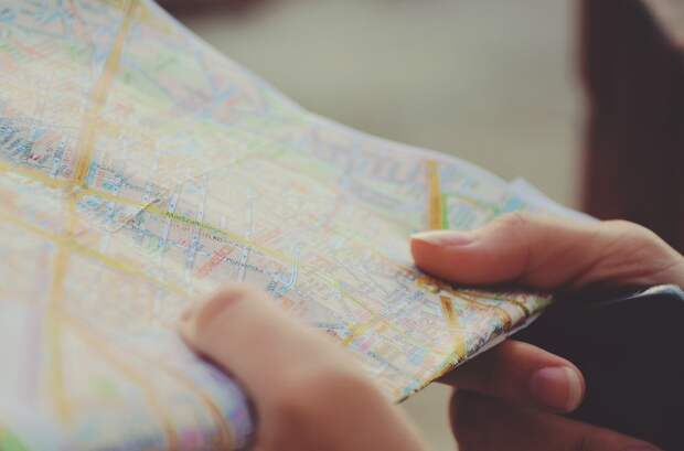 Карта, Навигация, Руки, Путешествия, Маршрут