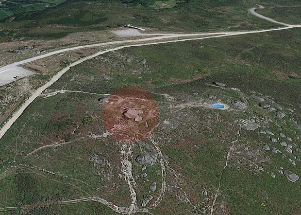 Скриншот с Google Maps - расположение Casa do Penedo
