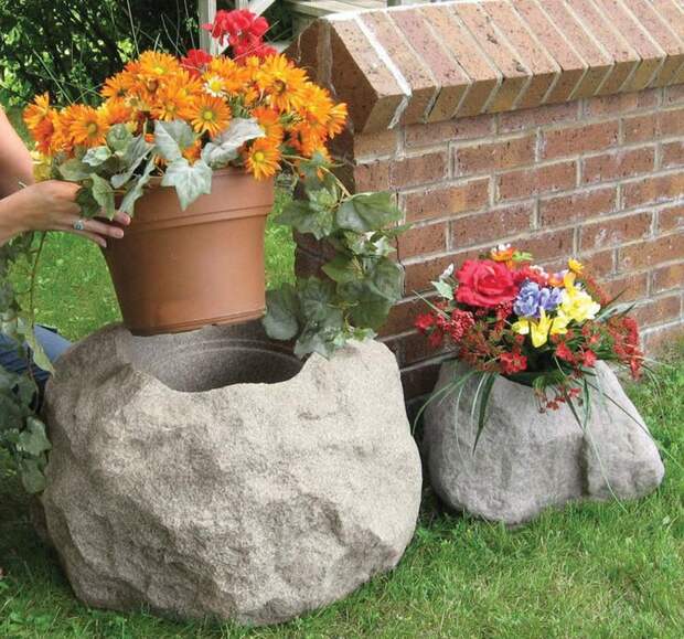 Blossom Boulders - Faux Rock planters