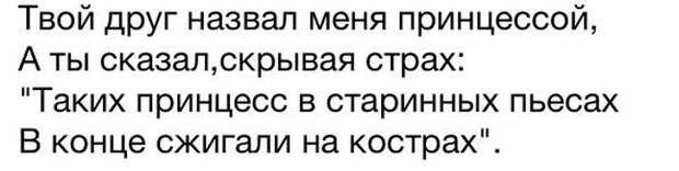 Твой друг назвал меня принцессой