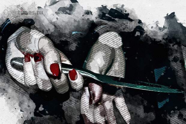 Многодетная мать пырнула бездельника-мужа ножом в пах