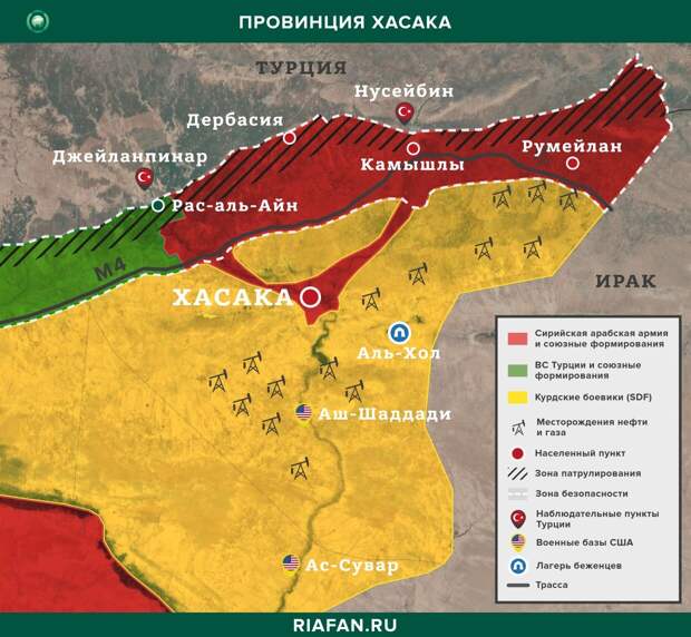 Карта военных действий - Хасака