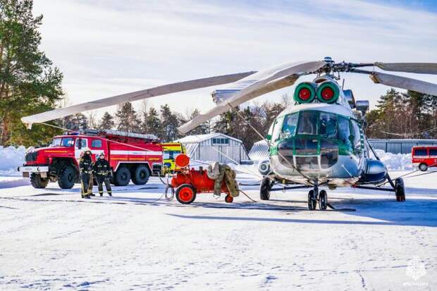 Карельские пожарные МЧС России провели командно-штабное учение