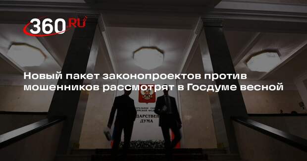 Новый пакет законопроектов против мошенников рассмотрят в Госдуме весной