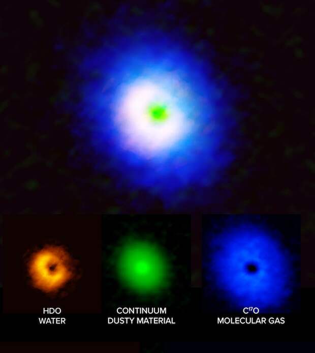 A radio image of the disk around V883 Ori.