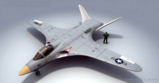McDonnell-Douglas Quiet Attack Aircraft. Реконструкция с сайта Retromechaniх - Ещё не триумф, но успех | Warspot.ru