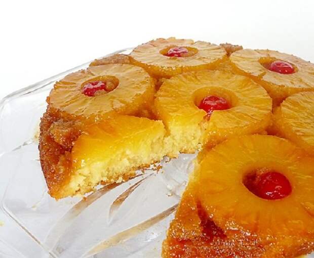 пирог с ананасом и курицей