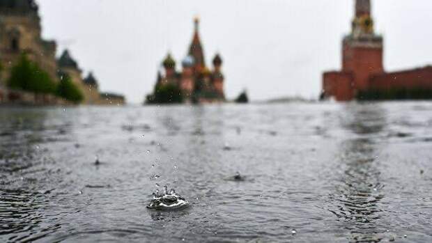 На Москву обрушился дождь с градом