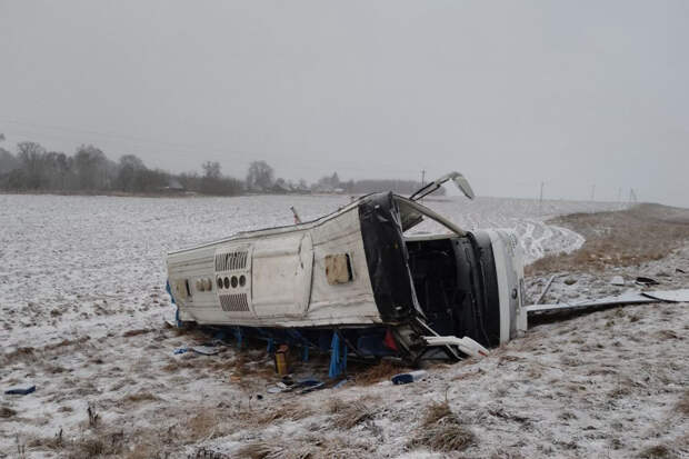 Автобус «Москва-Брест» разбился в Белоруссии