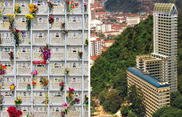 Вертикальные кладбища в разных странах мира.