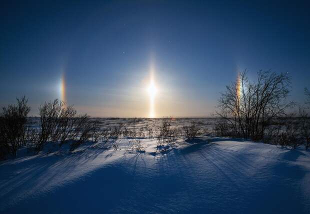 Российская семья застряла в тундре в 40-градусный мороз и выжила