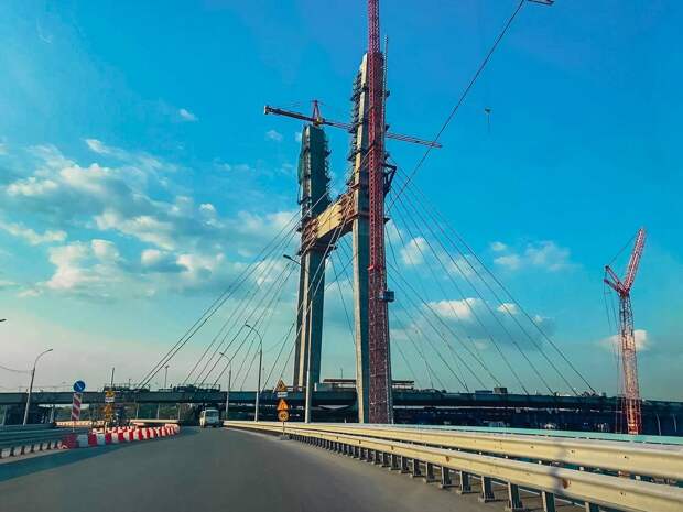 26 вант смонтировано на стройке четвёртого моста в Новосибирске