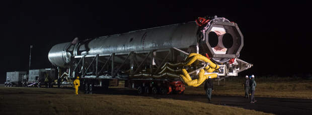 Красивые снимки со старта ракеты Antares