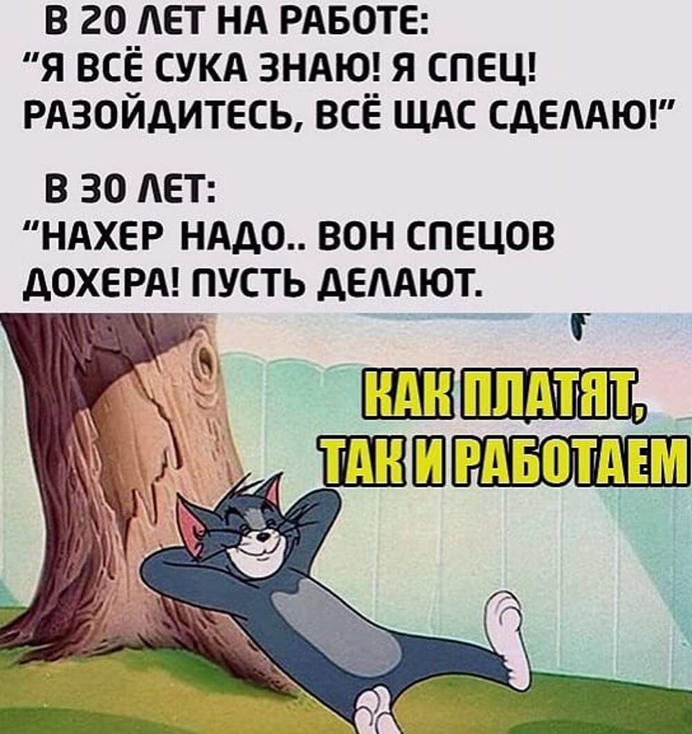 Я работаю так как мне платят