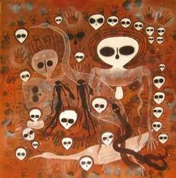Фрески Тассили в Сахаре археология, загадки, нло, предки, рисунки, тайны, ученые, фрески