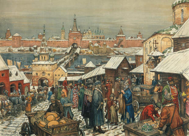 А.П. Васнецов, Новгородский торг А.П. Васнецов, Новгородский торг