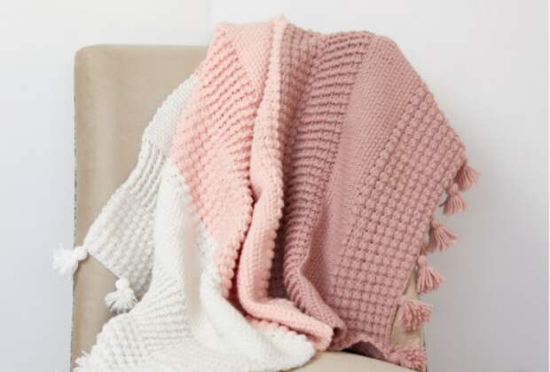 Как связать плед крючком — 5 бесплатных схем