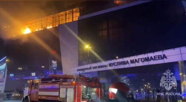 Пожарные ликвидировали открытое возгорание в Крокус Сити Холле