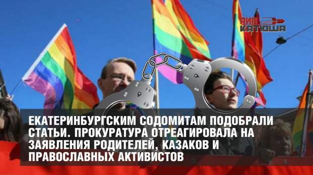 Екатеринбургским содомитам подобрали статьи
