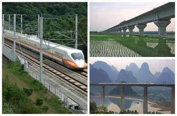 Виадук Чжанхуа-Гаосюн, является частью тайваньской железной дороги.