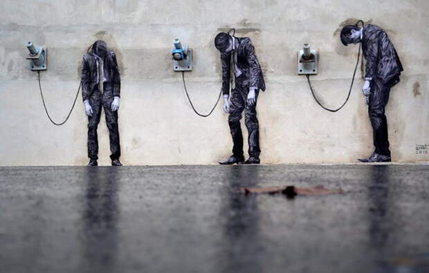Уличный художник Levalet Уличный художник Levalet
