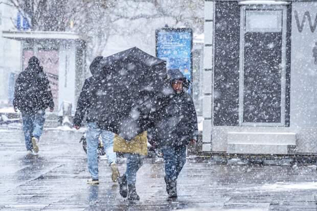 Снежная буря накрыла Москву