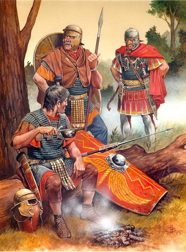 Римские легионеры на привале