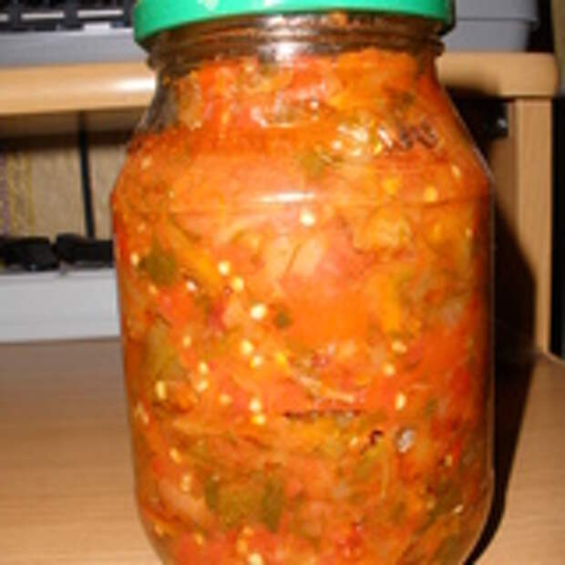 Салат из баклажан с фасолью