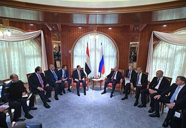 Переговоры с Президентом Египта Абдельфаттахом Сиси