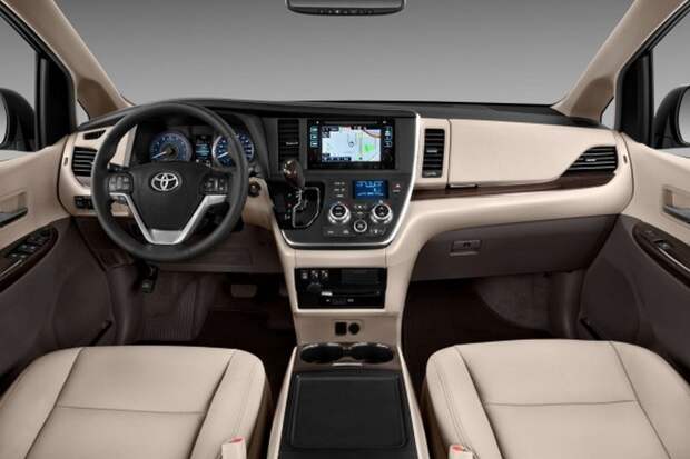 Салон автомобиля Toyota Sienna. Салон автомобиля Toyota Sienna.
