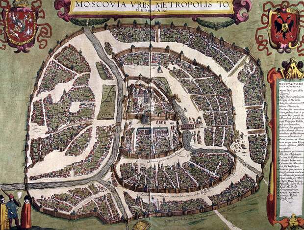 Польская карта Москвы (1612 г.).