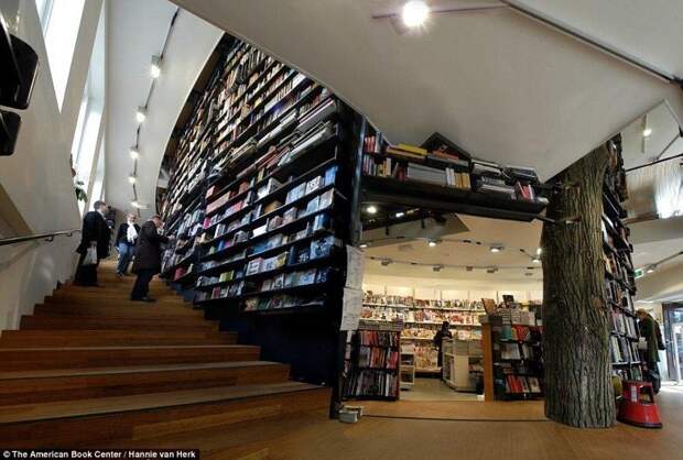 6. The American Book Center - Амстердам в мире, интересно, интерьер, книги, книжный магазин, подборка, путешествия, чтение