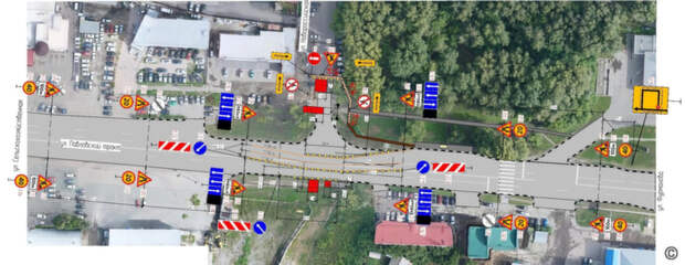 Схема движения на участке/ Фото: barnaul.org